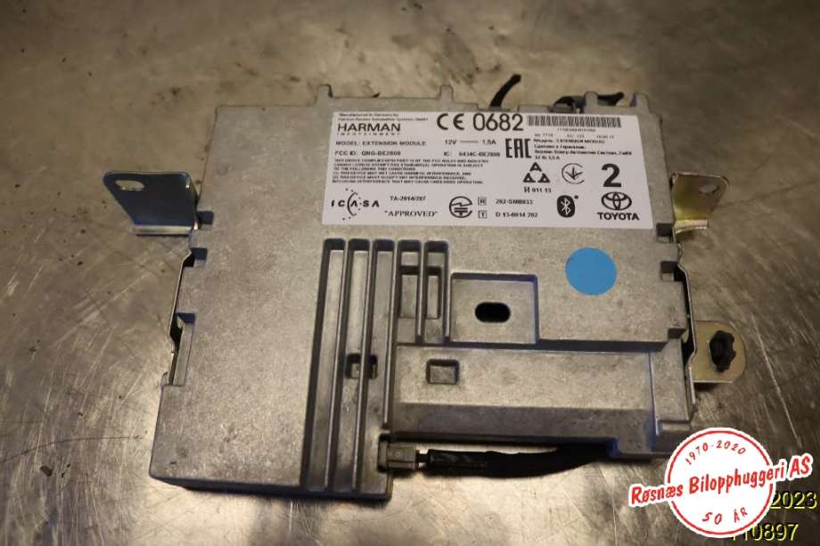 Bilstereo navigasjon til Toyota C-HR, 2016-->>  (TOYOTA|6434C-BE2808)