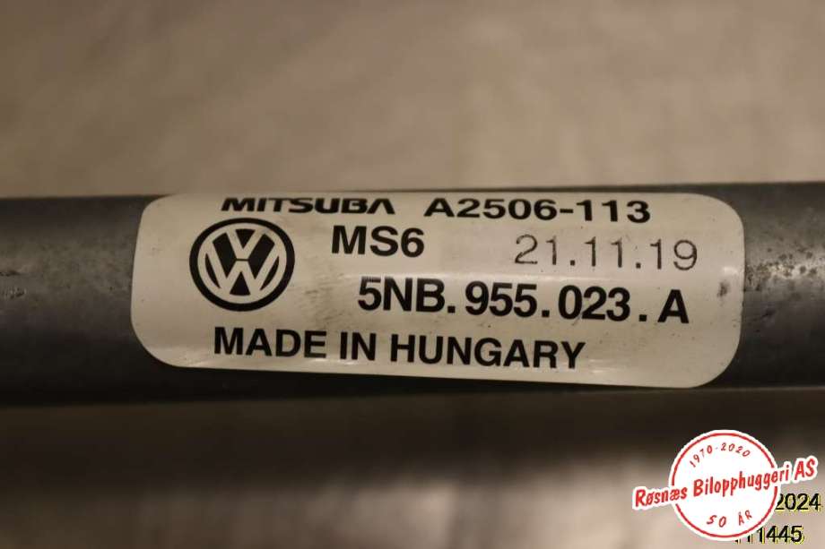 Viskermotor frontrute til VW Tiguan 2016-2020 (Type II, Fase 1)  (VOLKSWAGEN|5NB 955119 A|)