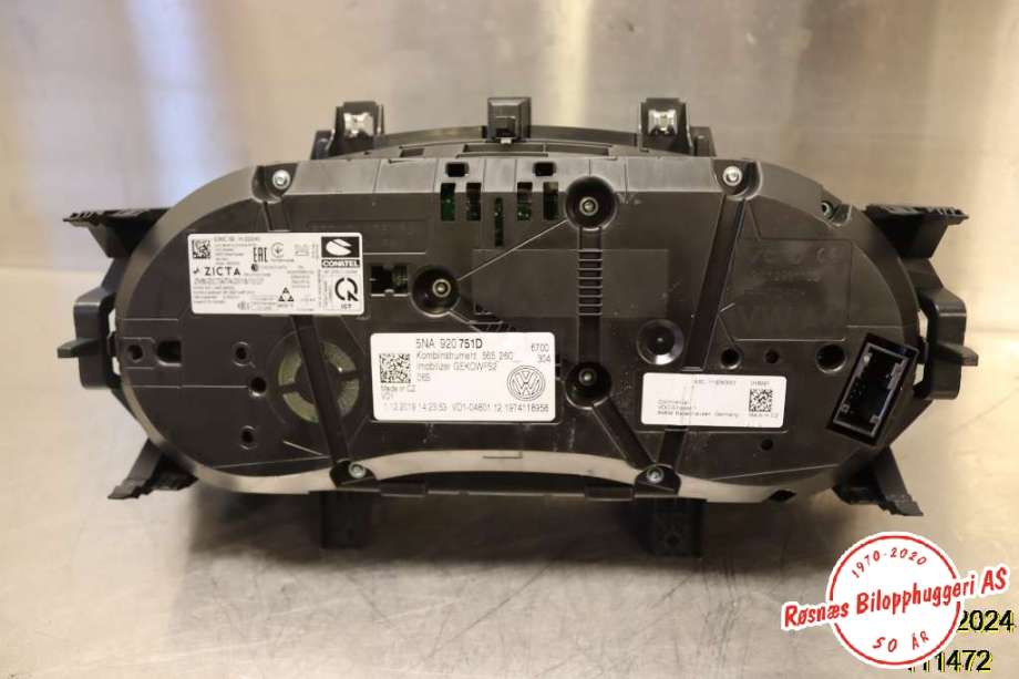 Speedometer til VW Tiguan 2016-2020 (Type II, Fase 1)  (VOLKSWAGEN|5NA 920 751 D|)