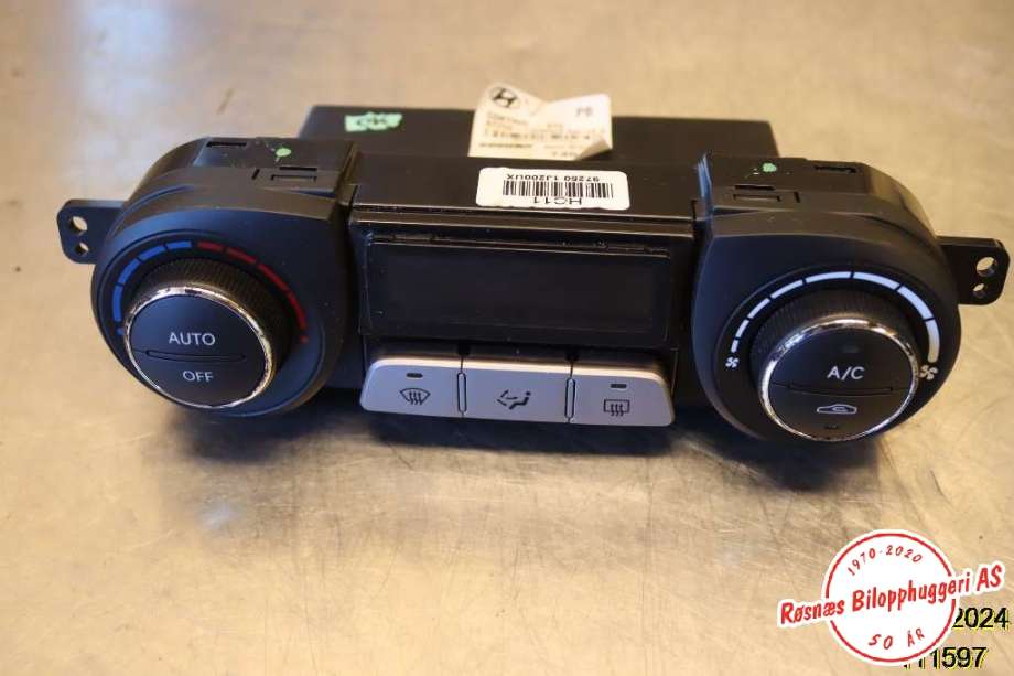 Varmeapparat betjening til Hyundai i20 2009-2014 (Type I) (HYUNDAI|97250 1J200UX|)
