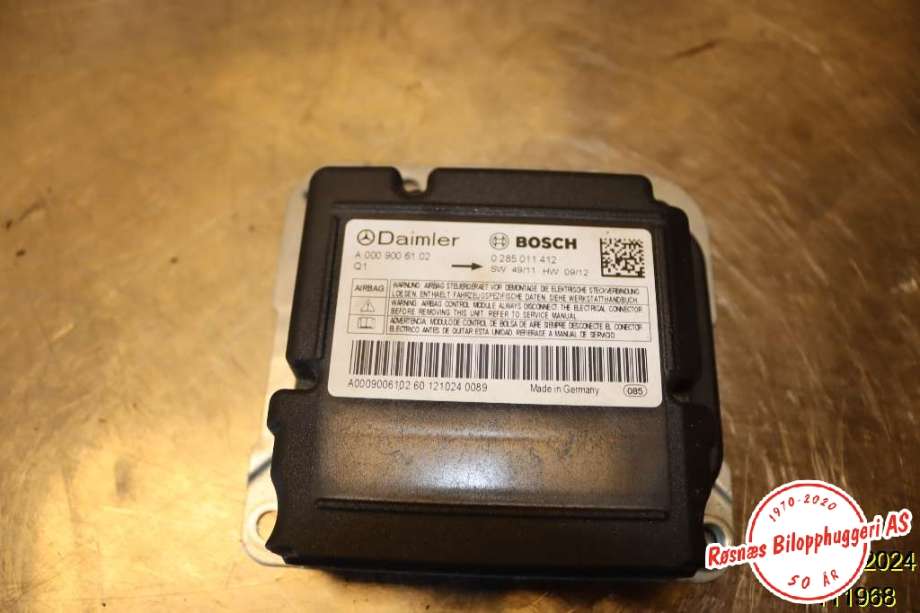 Airbag elektronikk til Mercedes Vito/Viano, 2010-2014 (Fase 2) (W639) (W639) (MERCEDES|A 000 900 61 02)