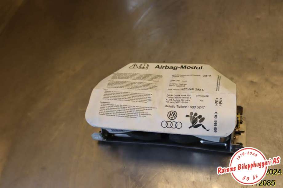 Airbag passasjer til Audi A8, 2003-2010 (Type II) (AUDI|4E0 880 203 C)