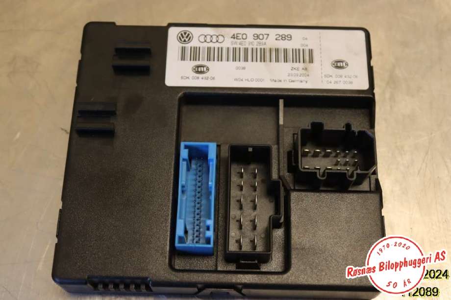 Styreenhet comfort (BCM) til Audi A8, 2003-2010 (Type II) (AUDI|4E0 907 289)