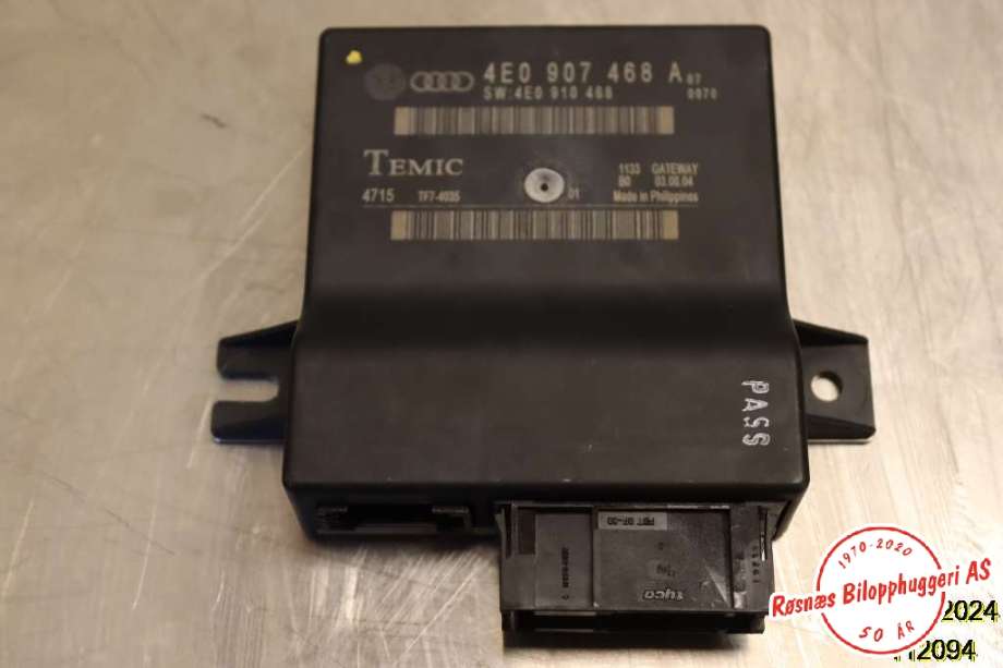 Styreenhet diverse til Audi A8, 2003-2010 (Type II) (AUDI|4E0 907 468 A)