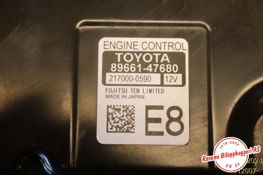 Styreenhet motor til Toyota Prius 2016-2023 (Type IV) (combi) (combi) (TOYOTA|89661-47680|)