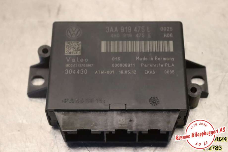 Styreenhet parkering til VW Tiguan, 2011-2016 (Type I, Fase 2)  (VOLKSWAGEN|3AA 919 475 S)