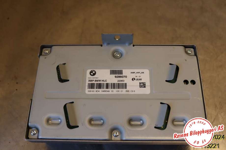Bilstereo forsterker til BMW 3-Serie 2012-2018 (F30/F31/F34) (F30/F31/F34) (BMW|9286070|)