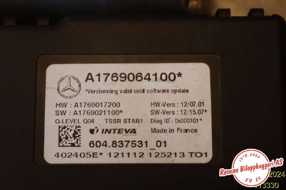 Takluke motor til Mercedes A-Klasse 2012-2018 (W176) (W176) (MERCEDES|A1769064100|)