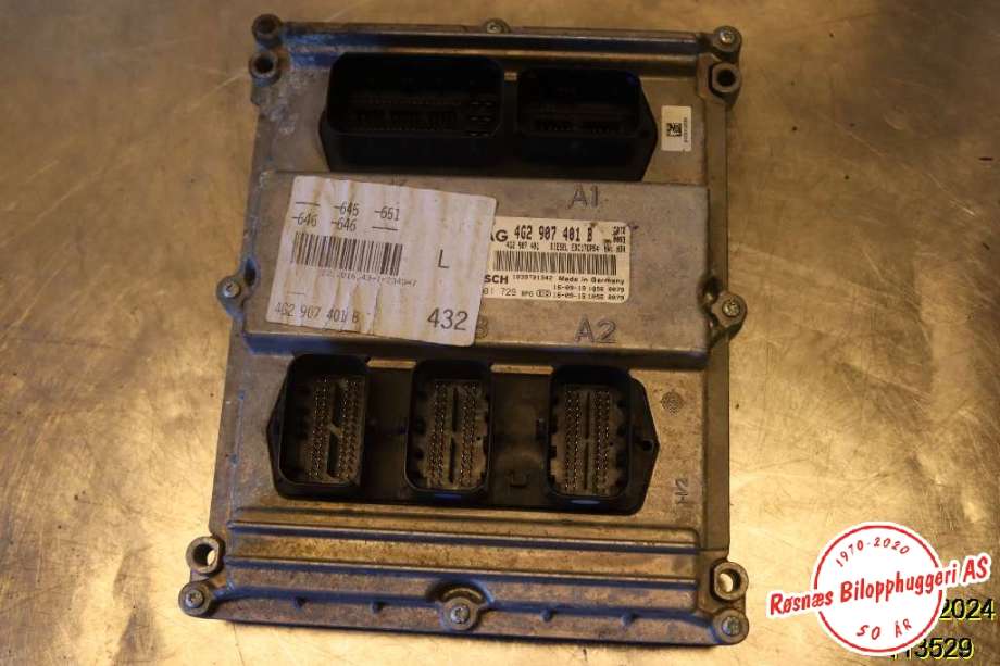 Styreenhet motor til Audi A6, 2014-2018 (Type IV, Fase 2) (C7) (C7) (AUDI|4G2 907 401 B)