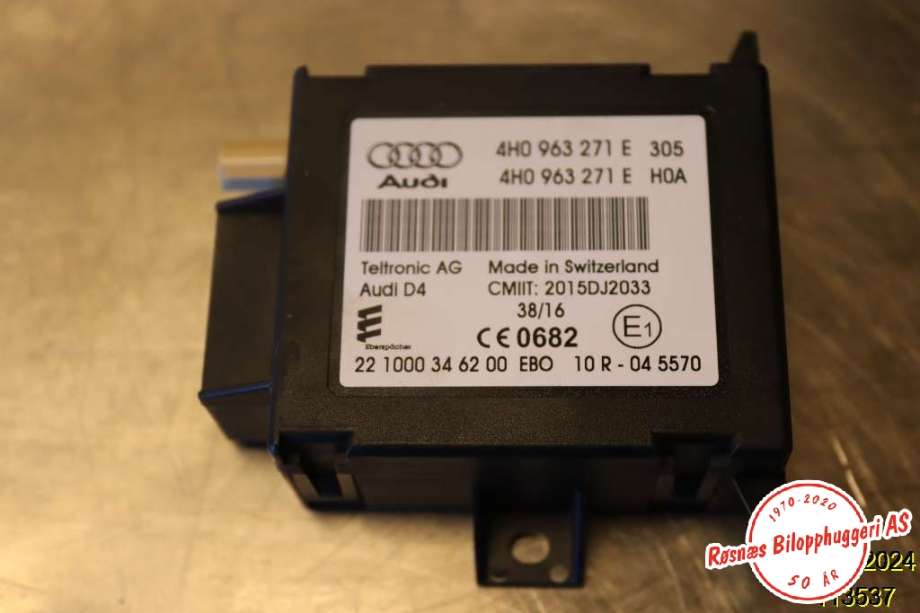 Styreenhet diverse til Audi A6, 2014-2018 (Type IV, Fase 2) (C7) (C7) (AUDI|)