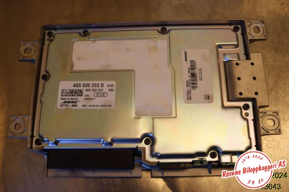 Bilstereo forsterker til Audi A6 2014-2018 (Type IV, Fase 2) (C7) (C7) (AUDI|4G0 035 223 D|)