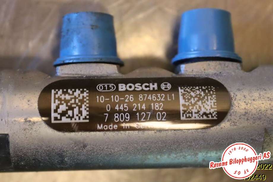 Dyseskinne (fuelrail) til BMW 3-Serie 2005-2011 (E90/E91/E92/E93) (E90/E91/E92/E93) (BMW|7 809 127 02|)