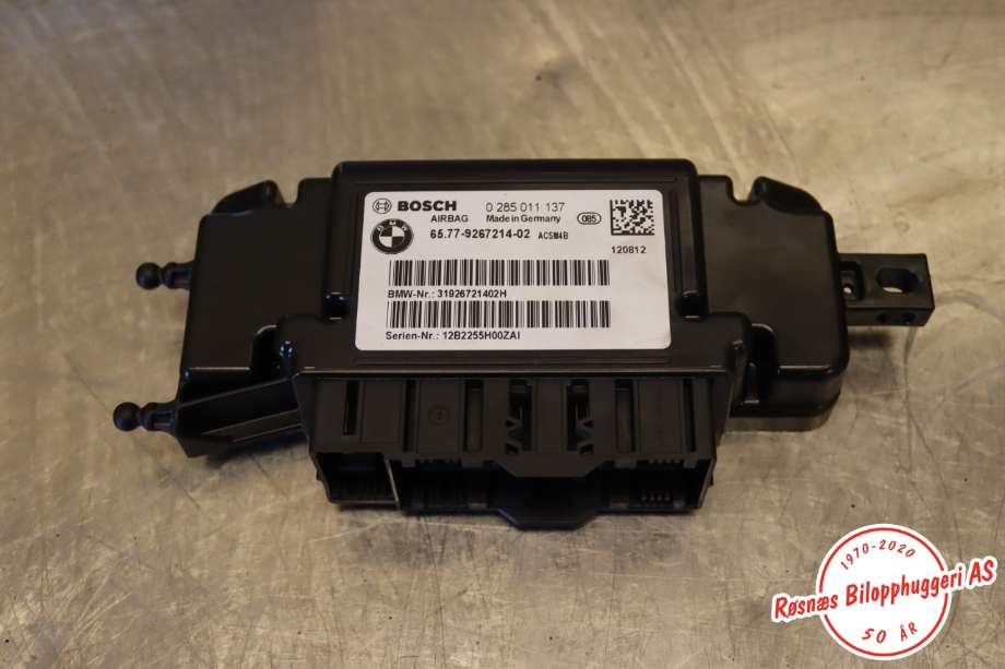 Airbag elektronikk til BMW 1-Serie, 2011-2015 (Fase 1) (F20/F21) (F20/F21) (BMW|65779267214-02)