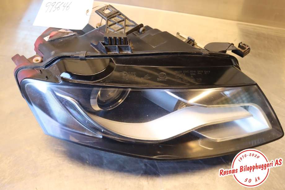 Frontlykt høyre halogen til Audi A4 2007-2014 (Type IV) (B8) (B8) (AUDI|8K0 941 004 C|8K0 941 029 AJ|)