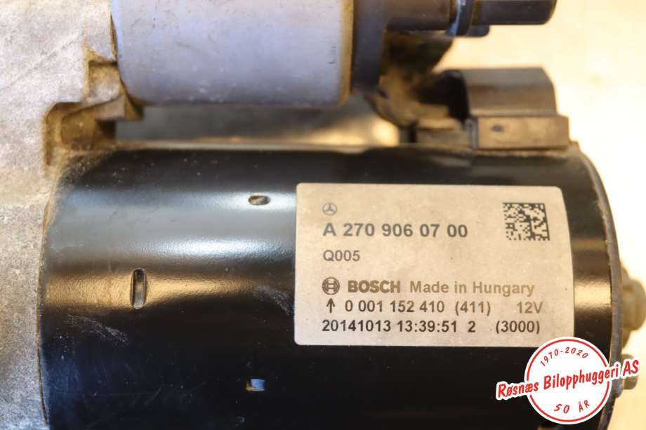 Starter til Mercedes CLA 2013-2019 (C117) (C117) (MERCEDES|A 270 906 07 00|)