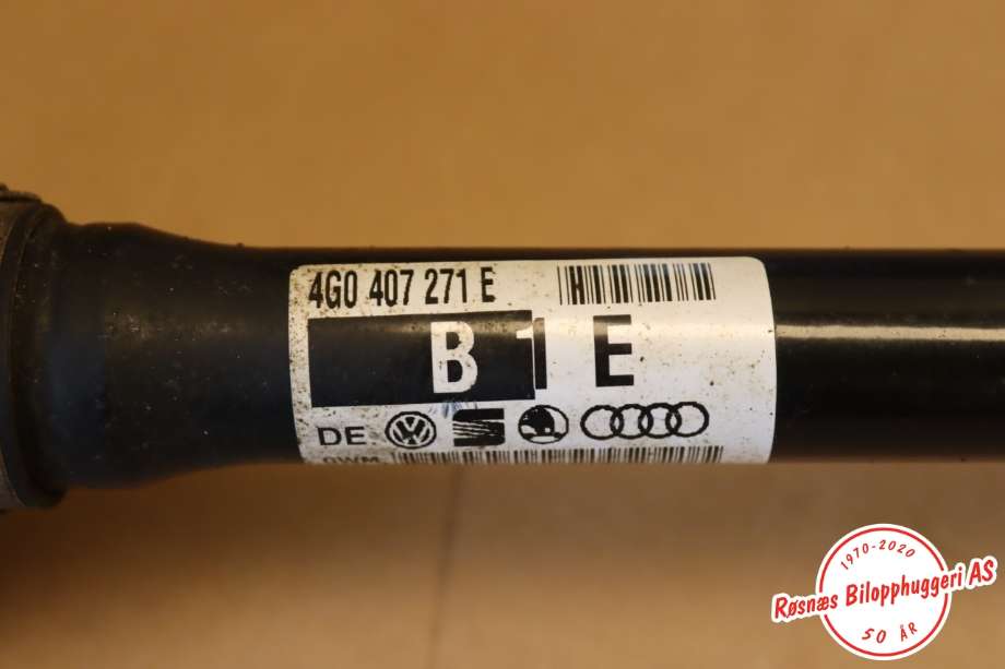 Drivaksel venstre foran til Audi A6 2011-2014 (Type IV, Fase 1) (C7) (C7) (AUDI|4G0 407 271 E|)