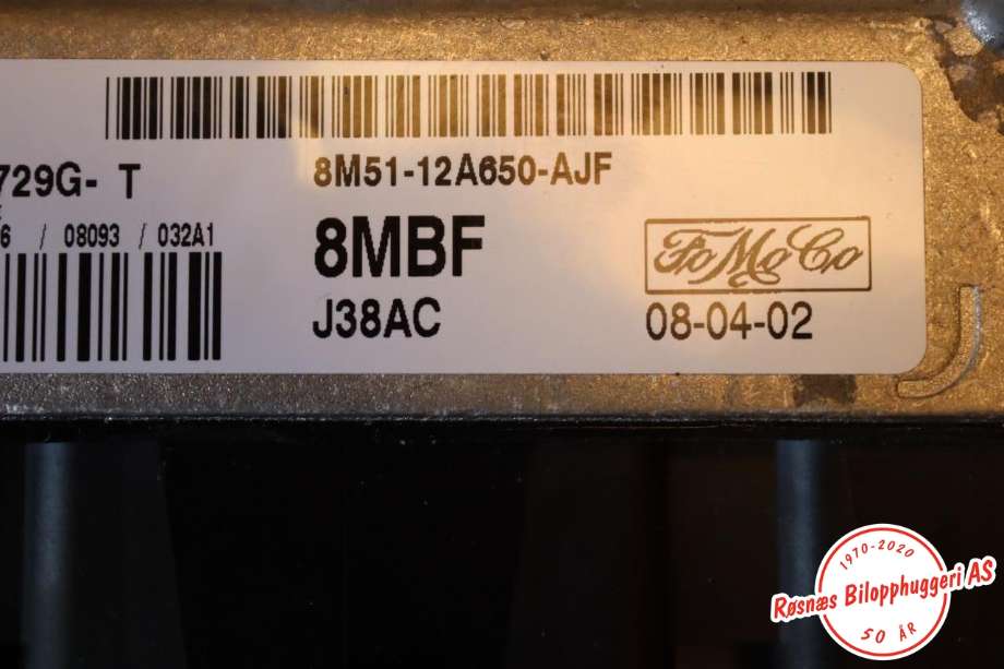 Styreenhet motor til Ford Focus 2008-2010 (Type II, Fase 2)  (FORD||8M51-12A650-AJF)