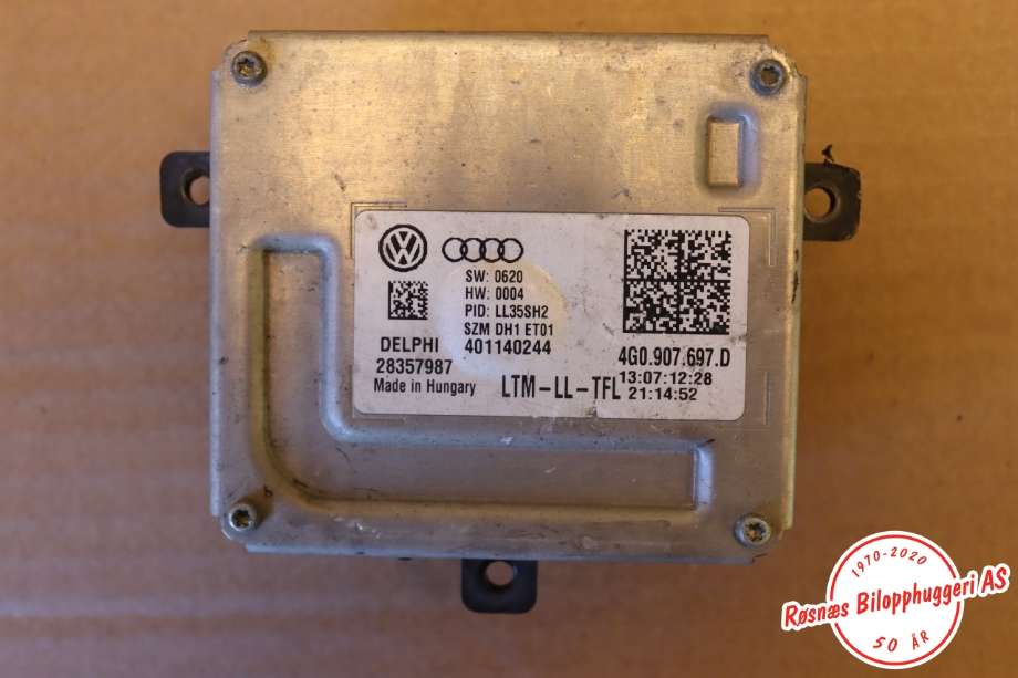 Styreenhet xenon/ballast til Audi A6, 2011-2014 (Type IV, Fase 1) (C7) (C7) (AUDI|)
