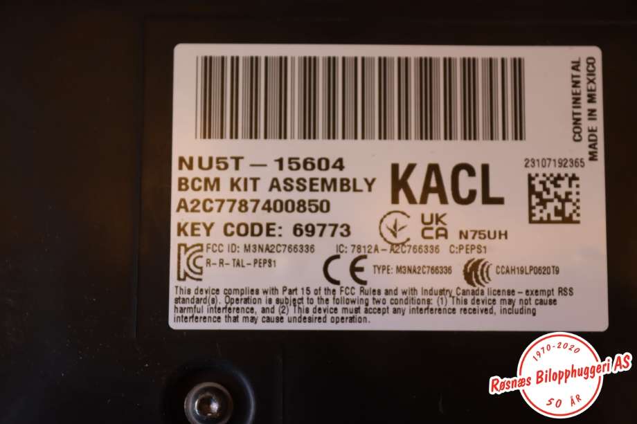 Styreenhet comfort (BCM) til VW Amarok 2022-->> (Type II) (VOLKSWAGEN||NU5T15604)