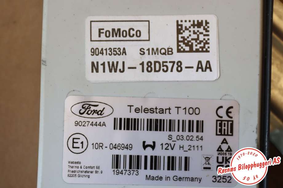 Styreenhet diverse til VW Amarok 2022-->> (Type II)  (VOLKSWAGEN||N1WJ-18D578-AA)