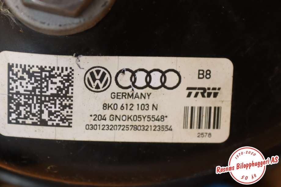 Bremsekraft-forsterker til Audi A5 2007-2016 (Type I)  (AUDI||8K0612103N)