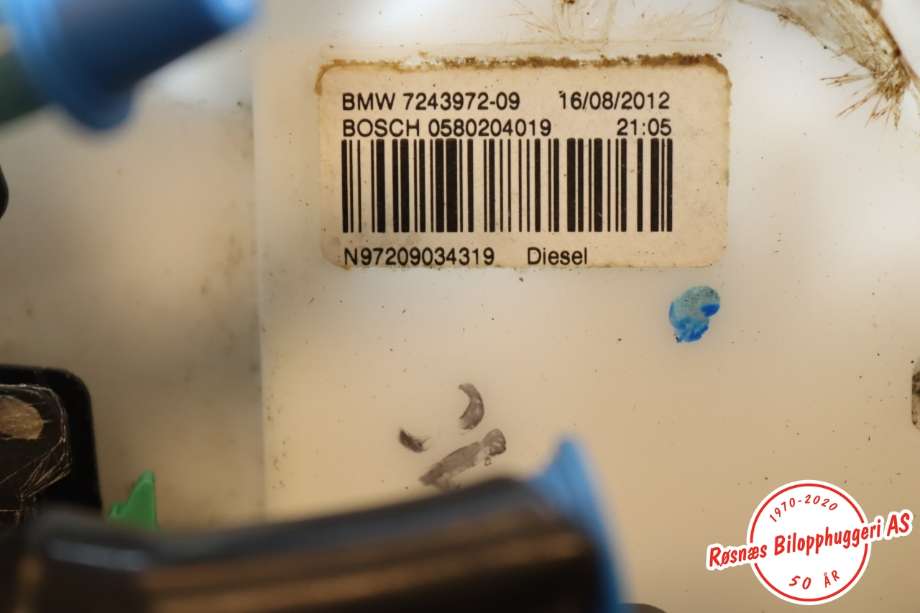 Dieseltank til BMW 1-Serie 2011-2015 (Fase 1) (F20/F21) (F20/F21) (BMW|16117294607|)