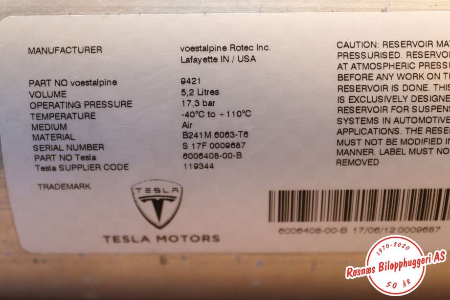 Diverse deler til Tesla Model S 2016-2021 (Fase 2)  (TESLA||6006408-00-B)
