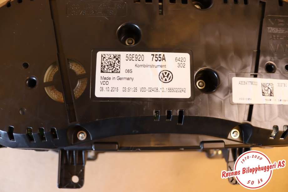 Speedometer til VW e-Golf 2014-2017 (Fase 1)  (VOLKSWAGEN||5GE920755A)