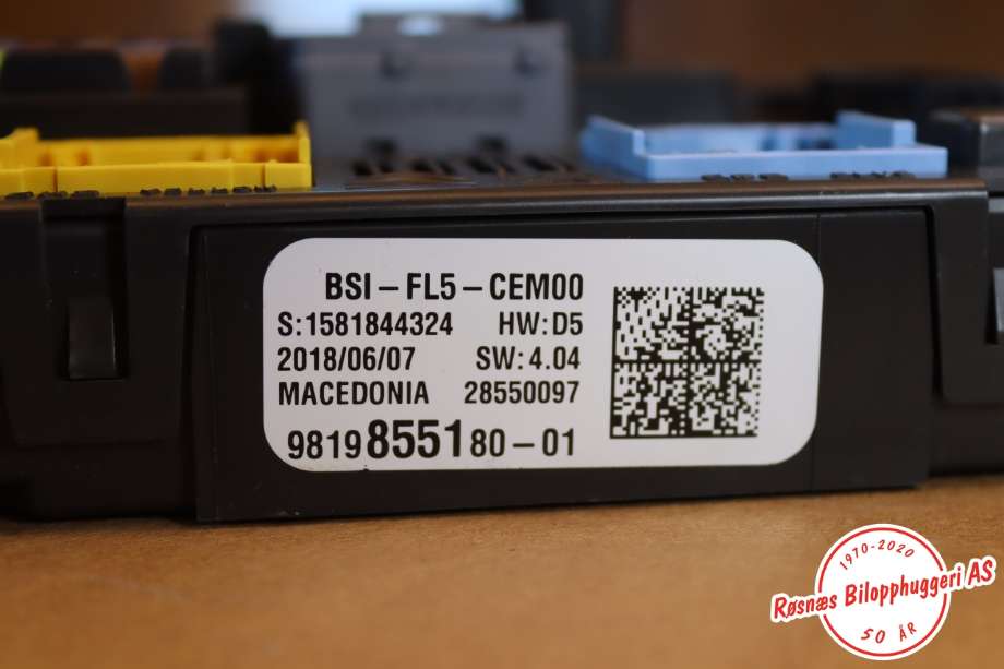 Sikringsboks til Toyota Proace 2016-->> (Type II) (TOYOTA||9819855180-01)