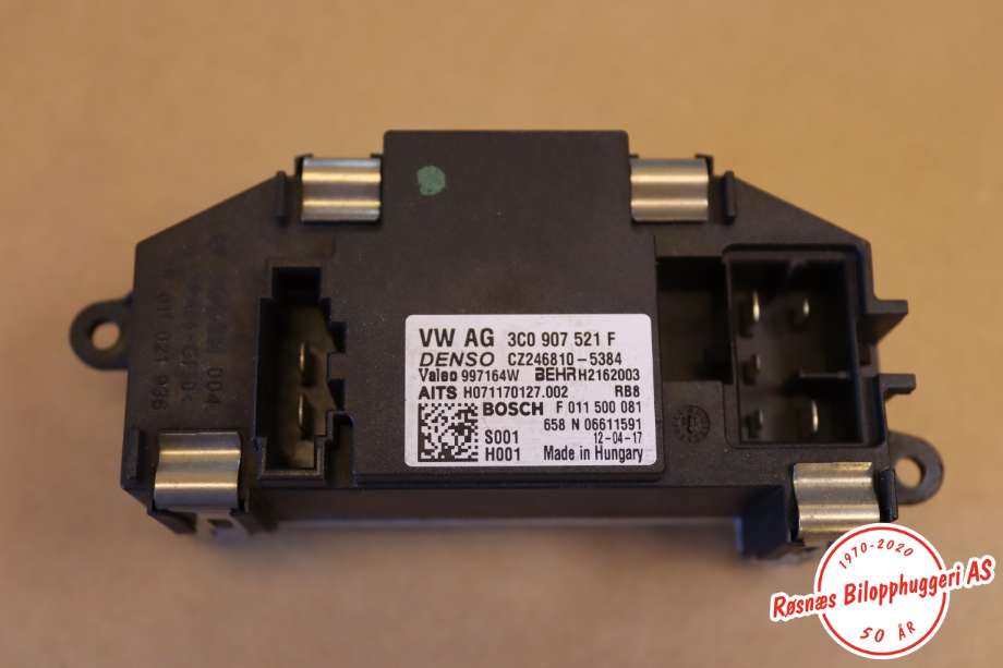 Varmeapparat motstand til Audi Q3, 2011-2014 (Type I, Fase 1)  (AUDI|)