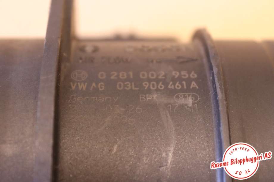 Luftmengde/luftmassemåler til Audi Q3 2011-2014 (Type I, Fase 1)  (AUDI||03L906461A)