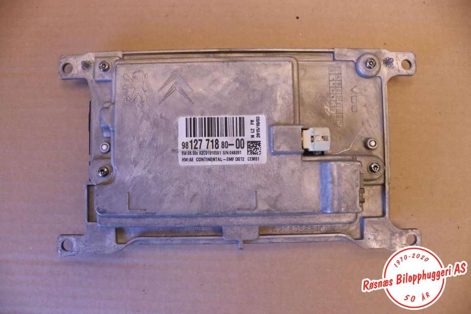 Multimedia display (MCU - Media Controller Unit) til Peugeot 508 2014-2018 (Type I, Fase 2)  (PEUGEOT||9812771880)