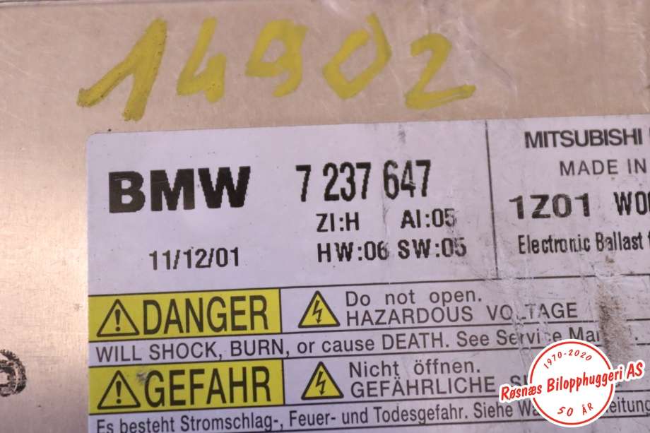 Styreenhet xenon/ballast til BMW 5-Serie 2010-2017 (F10/F11) (F10/F11) (|7237647)