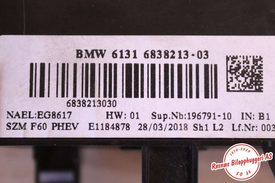 Bryter diverse til Mini Countryman 2017-2023 (F60) (F60) (MINI||61316838213-03)