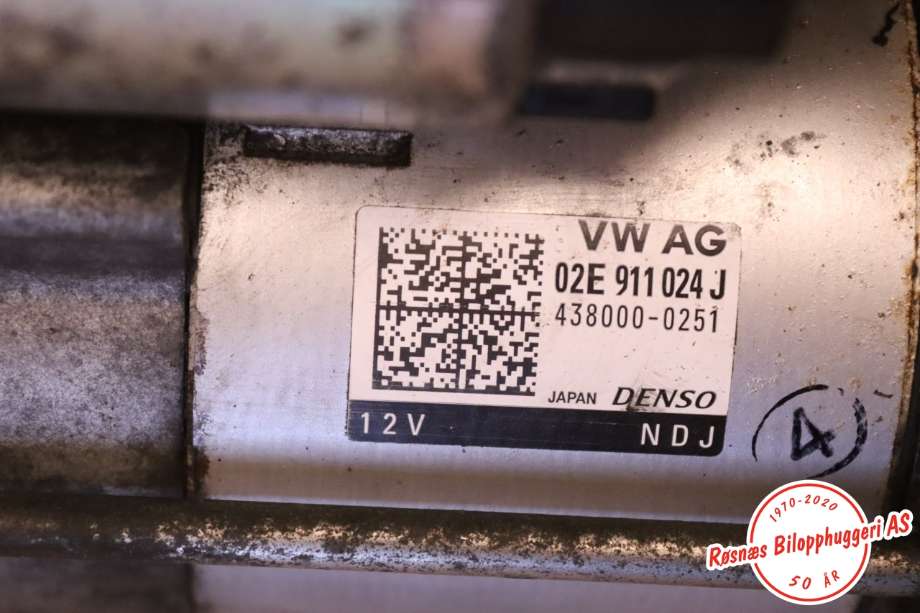 Starter diesel til VW Tiguan 2016-2020 (Type II, Fase 1)  (VOLKSWAGEN||02E911024J)