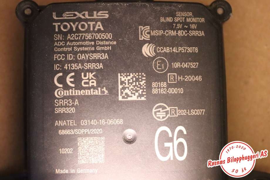 Sensor radar til Toyota Yaris Cross (SUV) 2021-->>  (TOYOTA||881620D010)