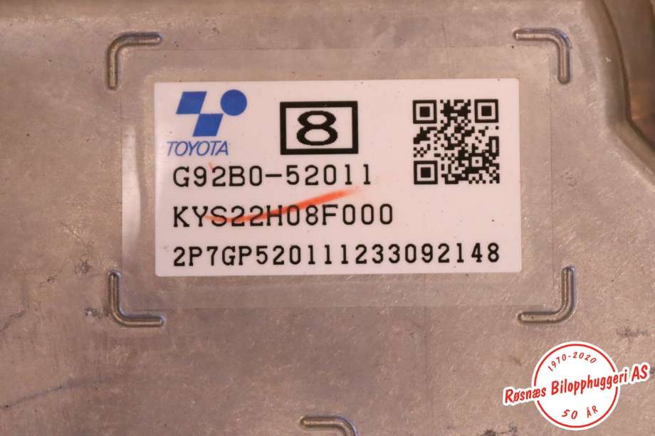 Inverter hybrid til Toyota Yaris Cross (SUV) 2021-->> (TOYOTA||G92B0-52011)