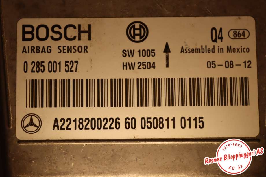 Airbag elektronikk til Mercedes S-Klasse 2005-2013 (W221) (W221) (MERCEDES||A2218200226)