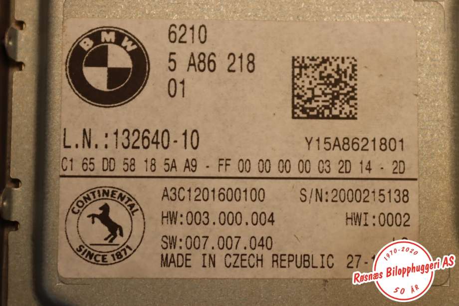 Styreenhet diverse til BMW i4 2021-->> (G26) (G26) (BMW||62105A86218)