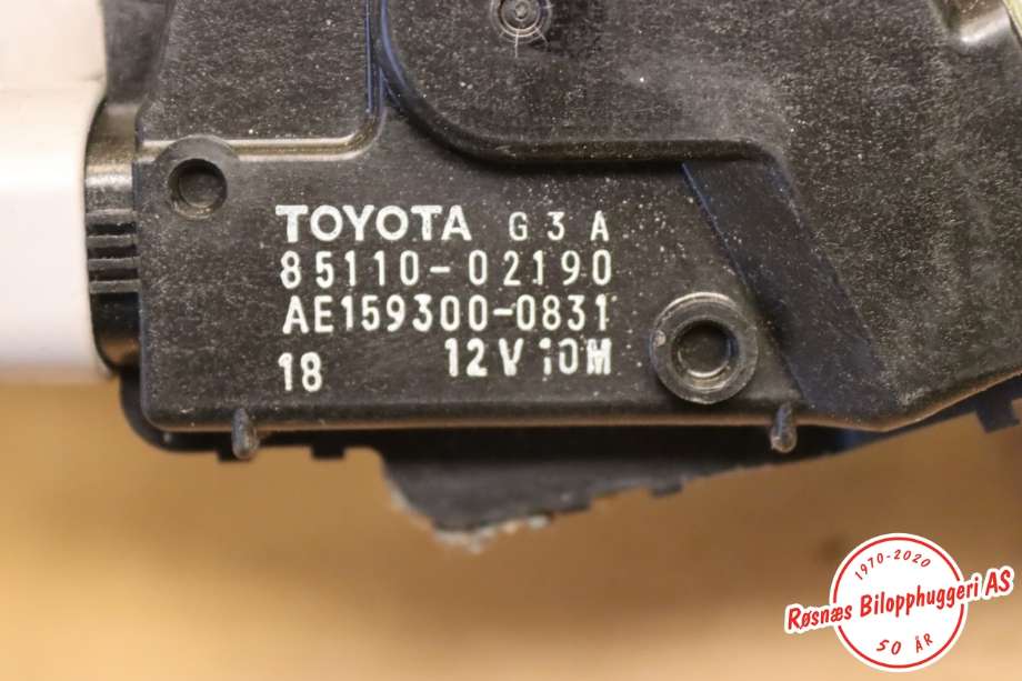 Viskermotor frontrute til Toyota Auris 2010-2012 (Type I, Fase 2)  (TOYOTA||85110-02190)