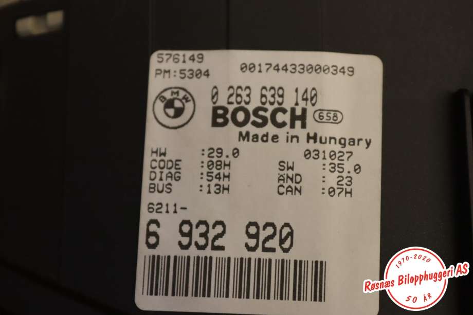 Speedometer til BMW 3-Serie 1998-2005 (E46) (E46) (BMW||0263639140)