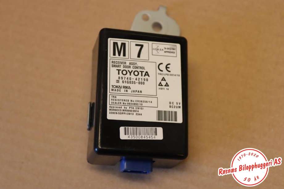Styreenhet diverse til Toyota RAV4, 2016-2019 (Type IV, Fase 2)  (TOYOTA|)