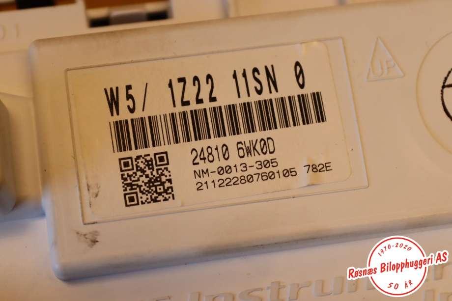 Speedometer til Nissan Leaf 2018-->> (Type II) (NISSAN||24810-6WK0D)