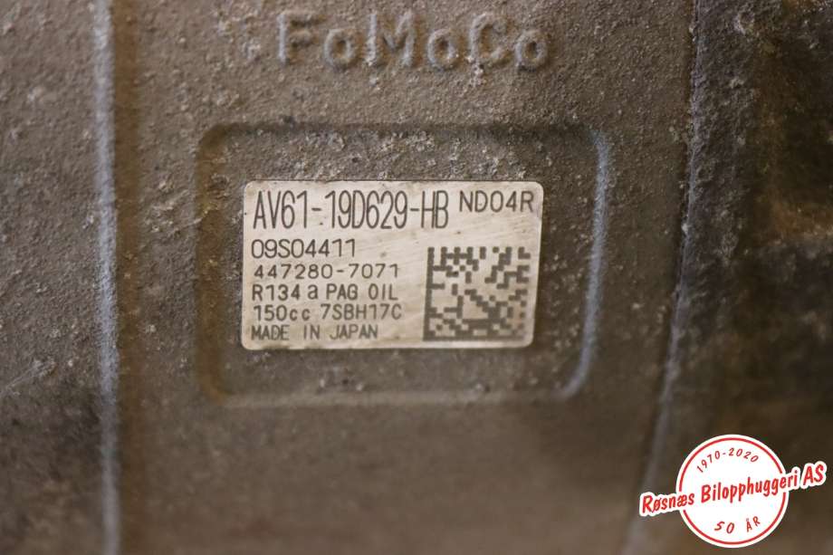 Aircondition kompressor til Ford Transit Connect 2013-2018 Type II, Fase 1 (FORD||AV61-19D629-HB)