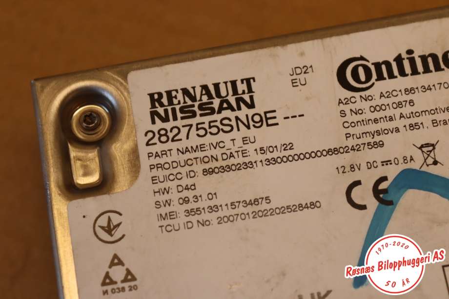 Styreenhet diverse til Nissan Leaf 2018-->> (Type II)  (NISSAN||282755SN9E)
