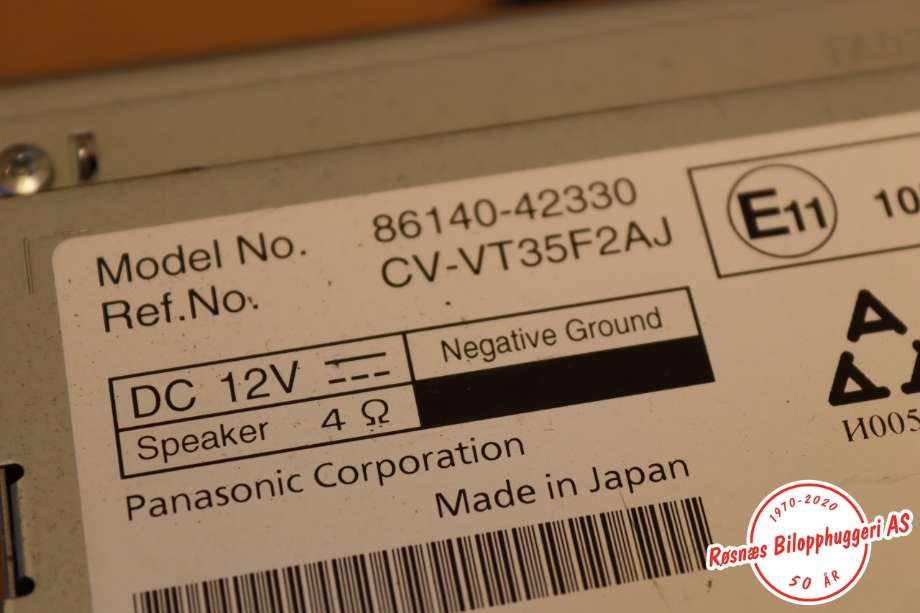 Bilstereo navigasjon til Toyota RAV4 2016-2019 (Type IV, Fase 2)  (TOYOTA||86140-42330)
