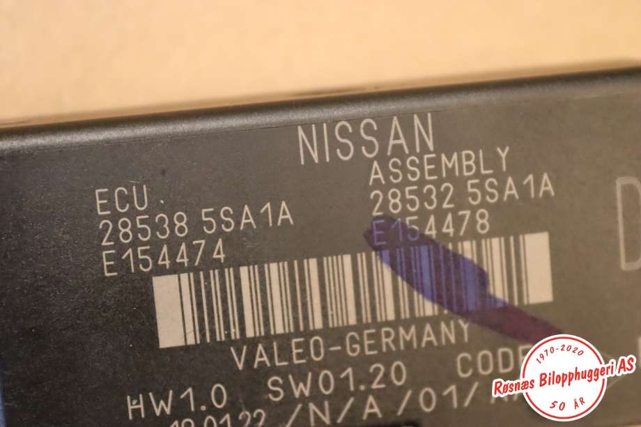 Styreenhet diverse til Nissan Leaf 2018-->> (Type II)  (NISSAN||285385SA1A)