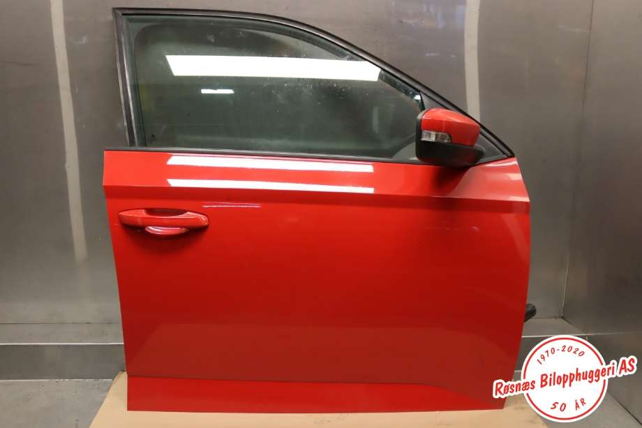 Dør høyre foran til Škoda Fabia, 2014-2021 (Type III) (SKODA|6V0 831 056 A)