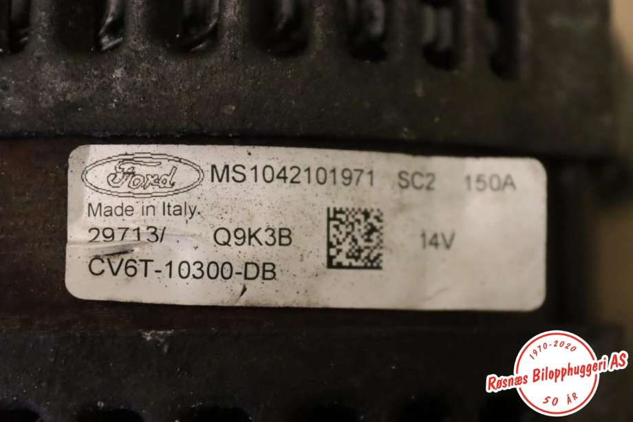 Dynamo til Ford Focus 2011-2014 (Type III, Fase 1)  (FORD||CV6T-10300-DB)
