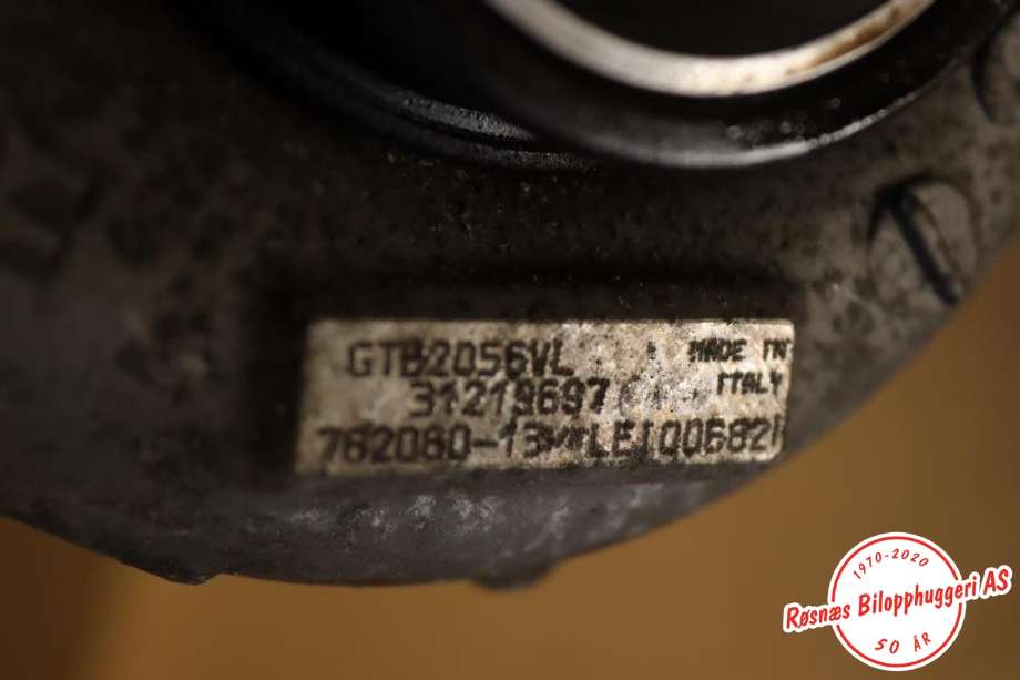 Turbo til Volvo V70 2007-2013 (Type III, Fase 1)  (VOLVO||31219697)